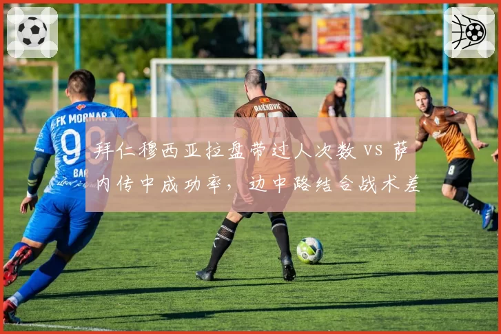 拜仁穆西亚拉盘带过人次数 vs 萨内传中成功率，边中路结合战术差异